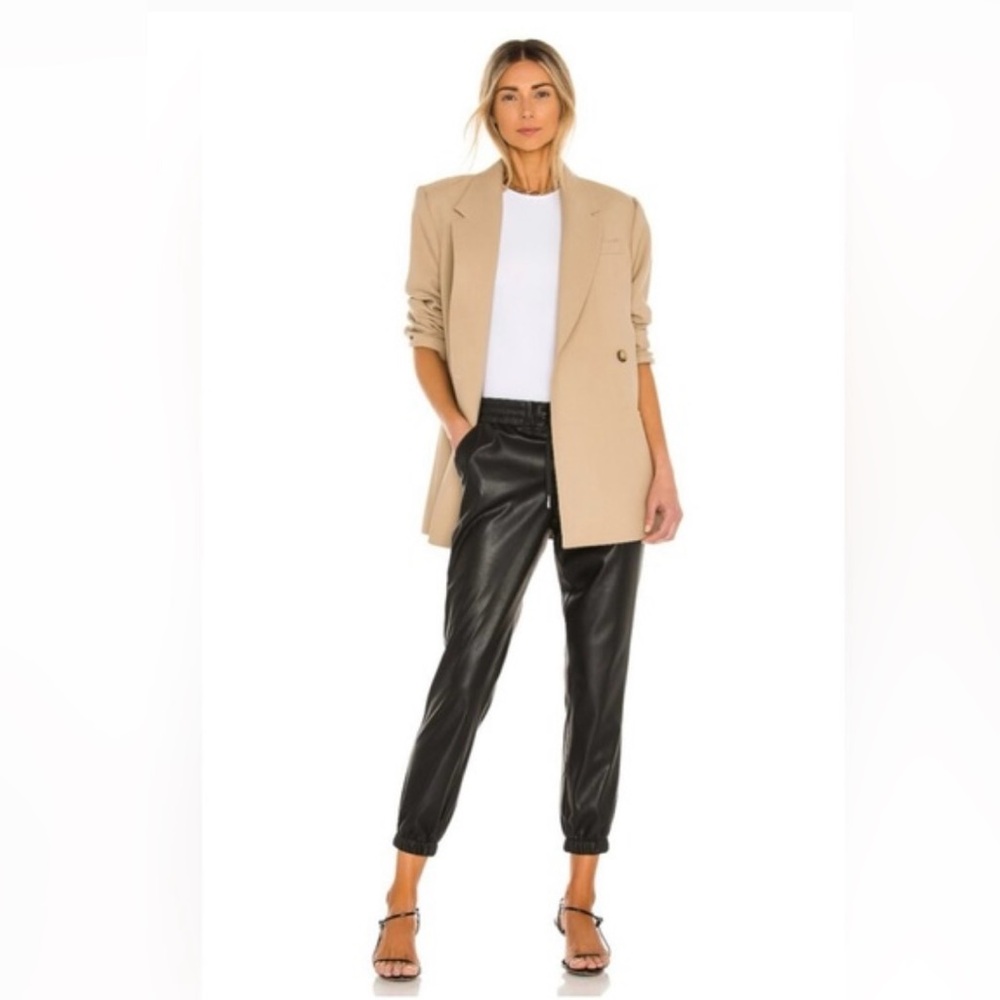 philanthropy vegan leather joggers new with tags